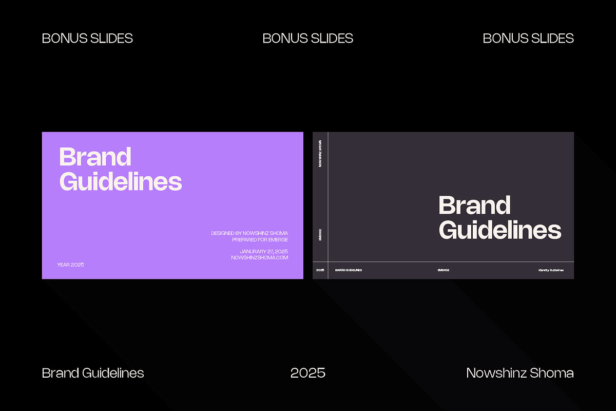 Brand Guidelines 2025, a Branding & Logo Template by Nowshinz Shoma (Photo 8 of 8)