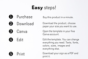 Editable Airbnb Welcome Sign, a Print Template by MondaySpark (Thumbnail 8 of 9)