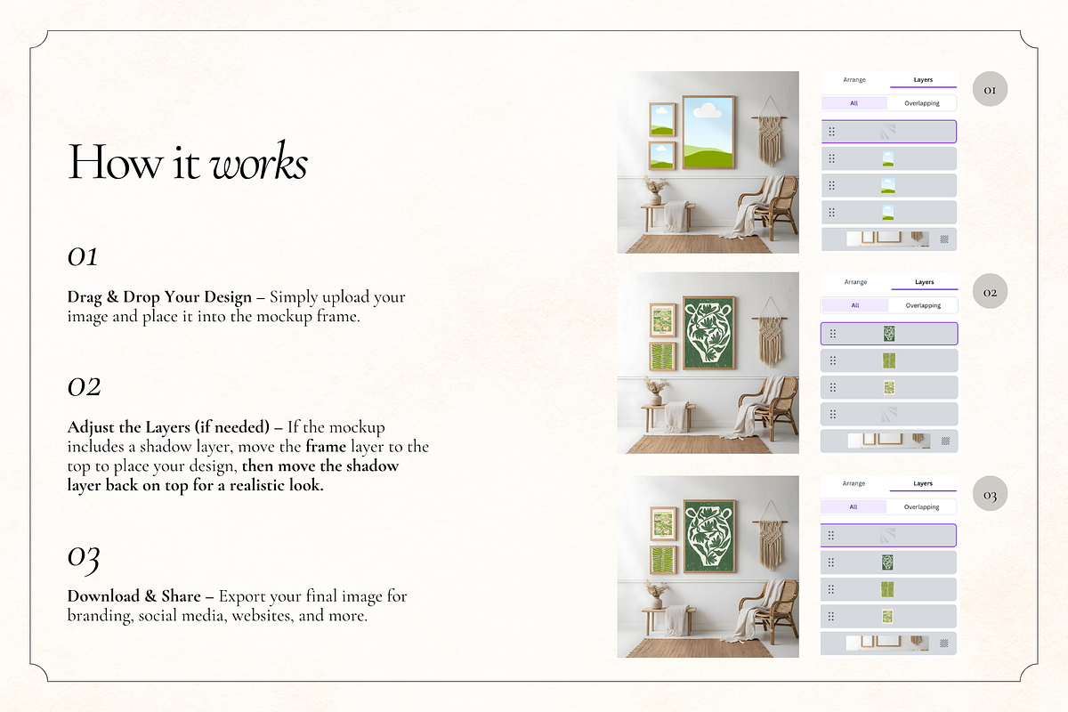 50 Frame Mockups for Canva, a Household Mockup by Matisse Studio (Photo 4 of 10)
