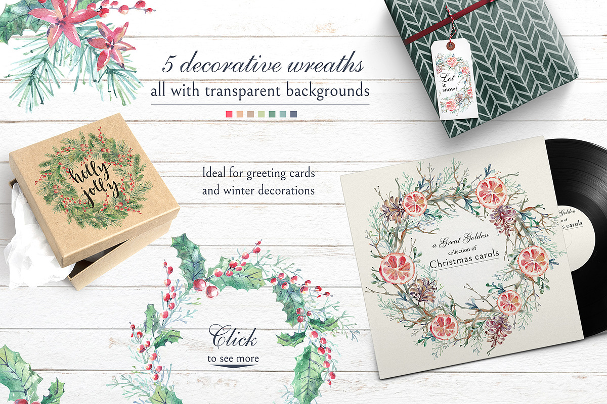 Cozy CHRISTMAS. Graphic kit, a Decorative Illustration by Dinkoobraz (Photo 6 of 11)