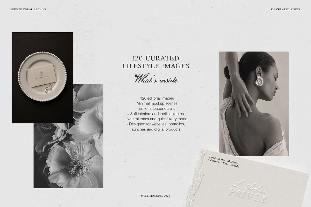 L’Archive Privée Editorial Pics, a Background Graphic by Muse Mockups (Photo 5 of 19)