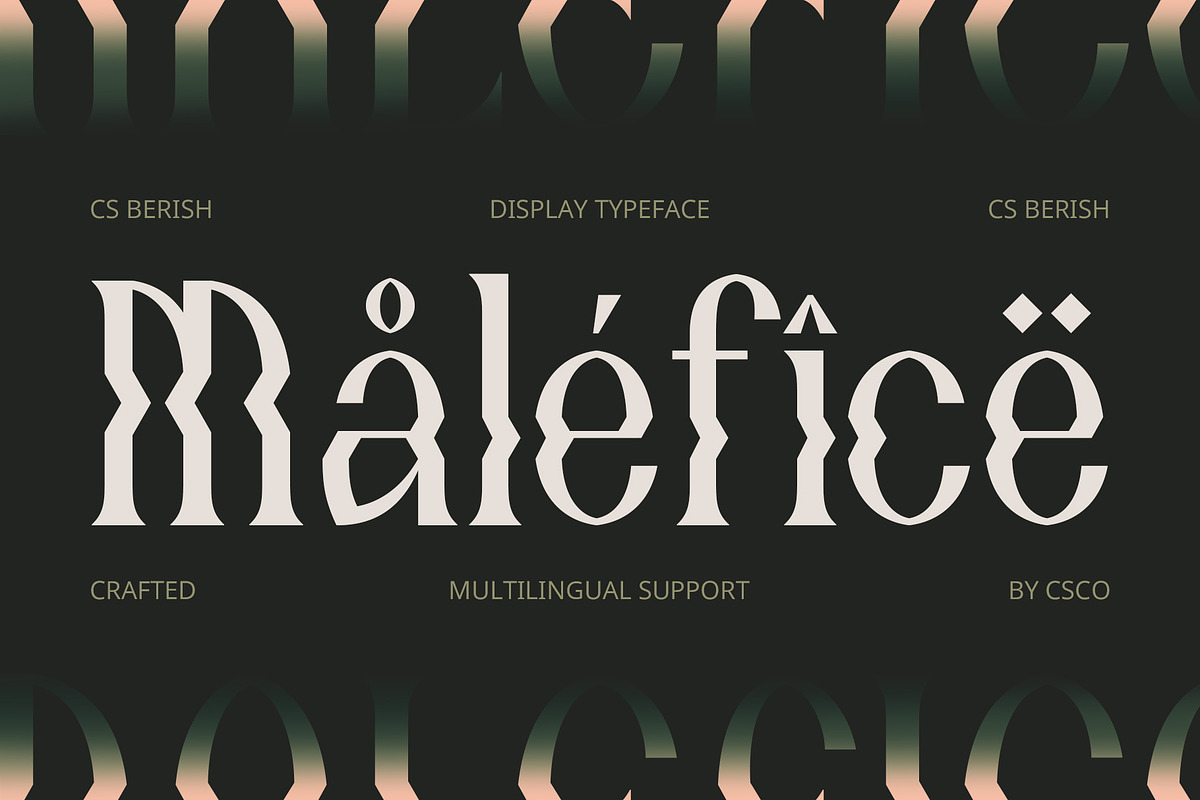 CS Berish – Psychedelic Font, a Serif Font by Craft Supply Co. (Photo 4 of 8)