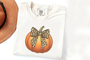 Pumpkin Coquette bow png, an Illustration by Watercolor design (Thumbnail 1 of 4)