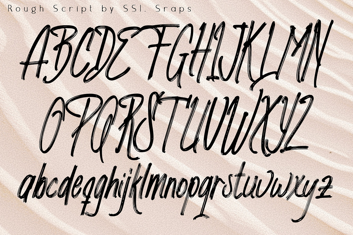 Bravest rough script font, a Script Font by SSI.Scraps (Photo 9 of 11)