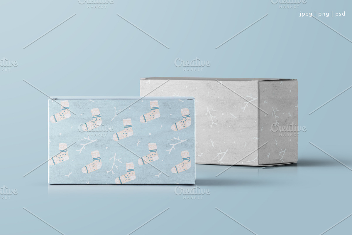 Winter & Christmas patterns, a Pattern Graphic by ⚞ Kind Illustration ⚟ (Photo 5 of 16)