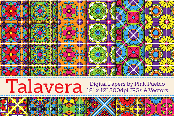 Talavera Digital Papersbackgrounds