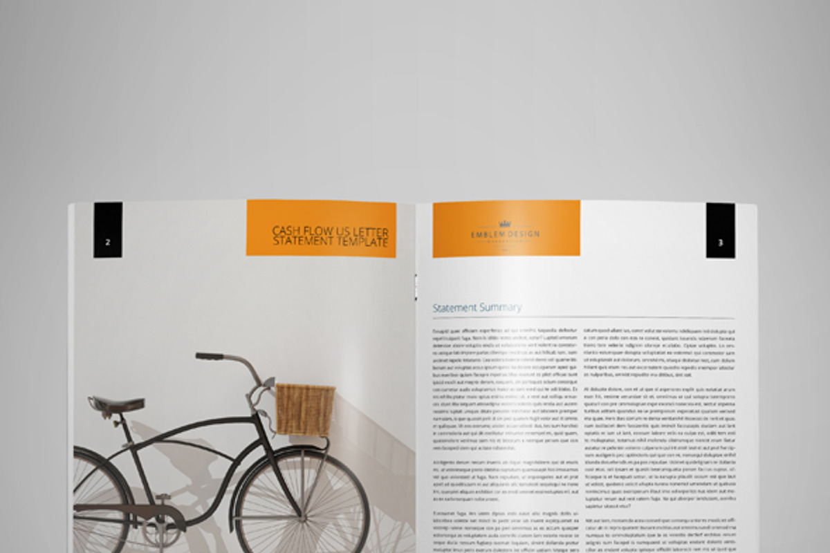 Cash Flow Statement US Letter, a Templates & Theme by Keboto
