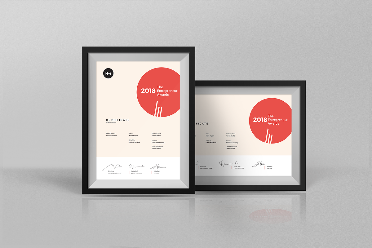 Modern Certificate, a Stationery Template by BOXKAYU (Photo 6 of 6)