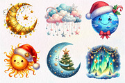 Celestial Christmas Clipart, an Illustration by Dream Creation (Thumbnail 6 of 7)