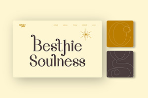 Besthie Soulness A Luxury Serif Font