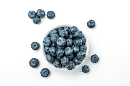 Bowl of fresh Blueberries, a Photo by wr7 Media