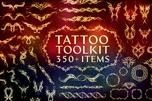 Tattoo Toolkit(Vector, PNG, Brushes)