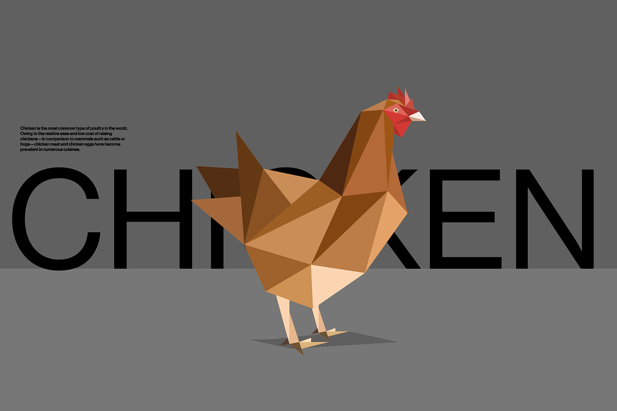 Farm Animals Pack in Low Poly Style, an Illustration by Volkan Aydemir (Photo 6 of 12)