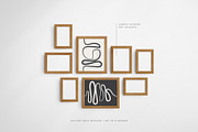 Gallery Wall Mockup | 8 Frames, a Household Mockup by DESIGN BY nube (Thumbnail 3 of 12)