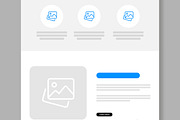 Wireframe Landing Page Layout, a Landing Page Template by ContestDesign (Thumbnail 4 of 6)