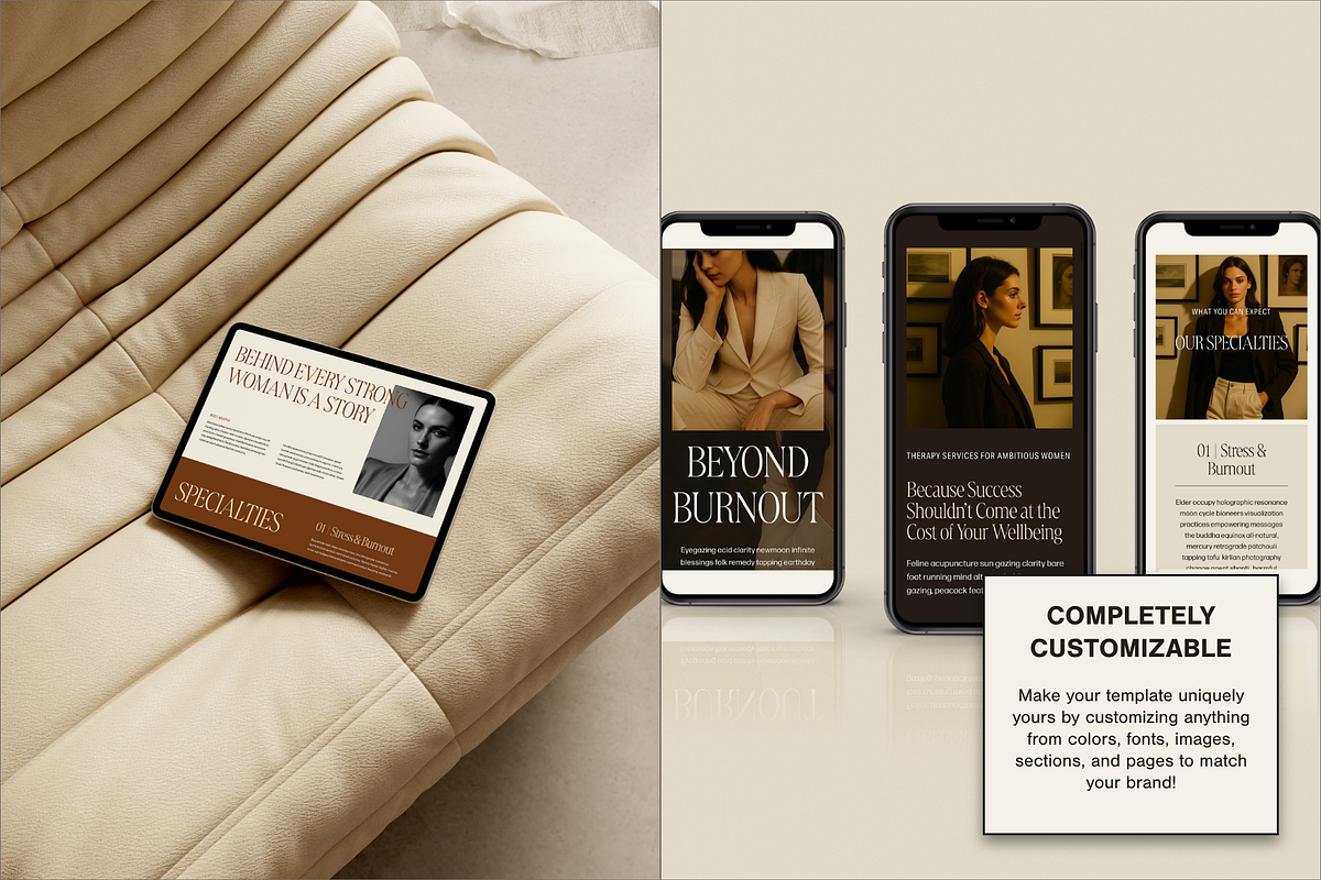 Therapy Squarespace Website Template preview 5