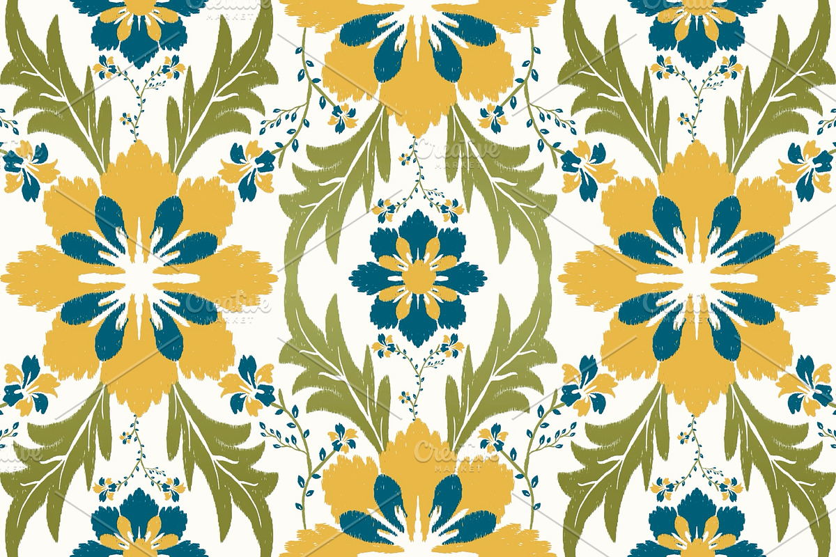 Colorful Wildflowers Pattern, a Pattern Graphic by PPEthnicDecorPattern (Photo 1 of 7)