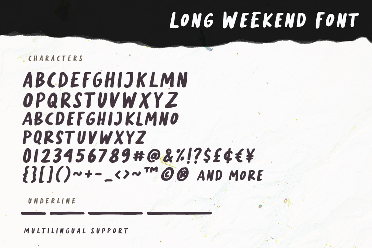 Long Weekend - Handwritten Font, a Font by Weape Studio (Photo 8 of 8)