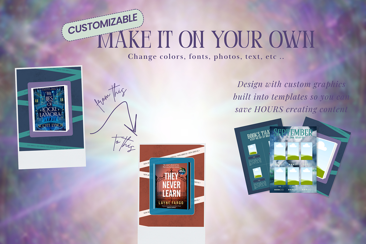 Bookstagram Fantasy Template, a Social Media Template by PixelBloomClub (Photo 6 of 8)