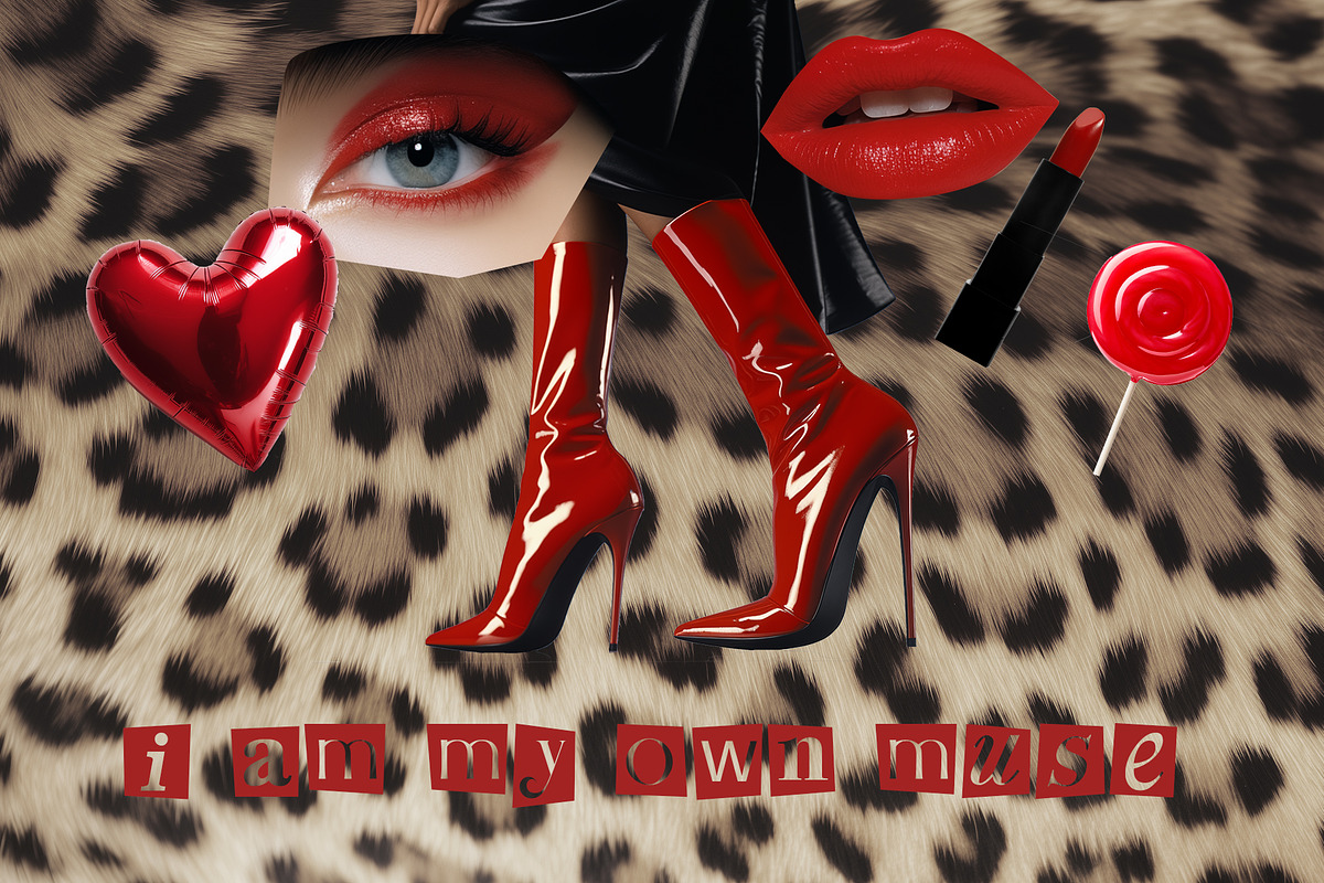 Red Aura. Collage Pack, an Object Graphic by Lidberia (Photo 6 of 6)