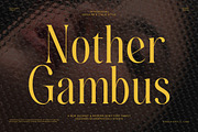 Nother Gambus Family Serif Font, a Serif Font by Graphicxell (Thumbnail 1 of 8)