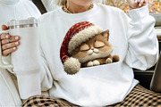 Whimsical Christmas Cat and Dog Clip, an Illustration by Sublimation Artist (Thumbnail 4 of 6)