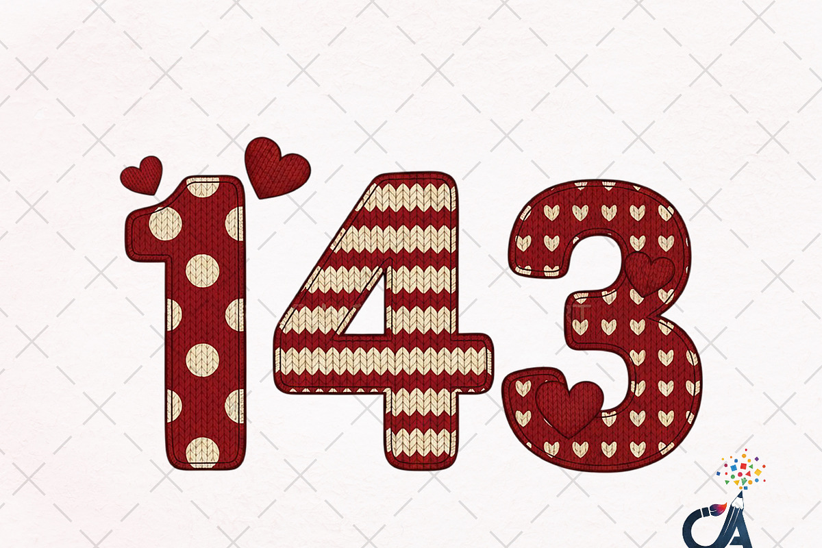 Yarn Crochet Valentine Day143 Png, an Illustration by Creative Art (Photo 1 of 6)