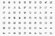 1,200 Awesome Strokeicon Set, an Icon by VectorCam (Thumbnail 4 of 4)