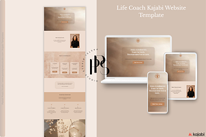 Life Coach Kajabi Page Template, a Landing Page Template by Pastel Pixels Studio