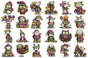 Watercolor Cute Christmas Clipart, an Illustration by Daily.Designs (Thumbnail 5 of 5)