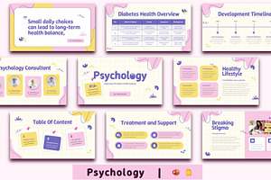 Psychology Presentation Templates, a Presentation Template by BumbleGraph Studio