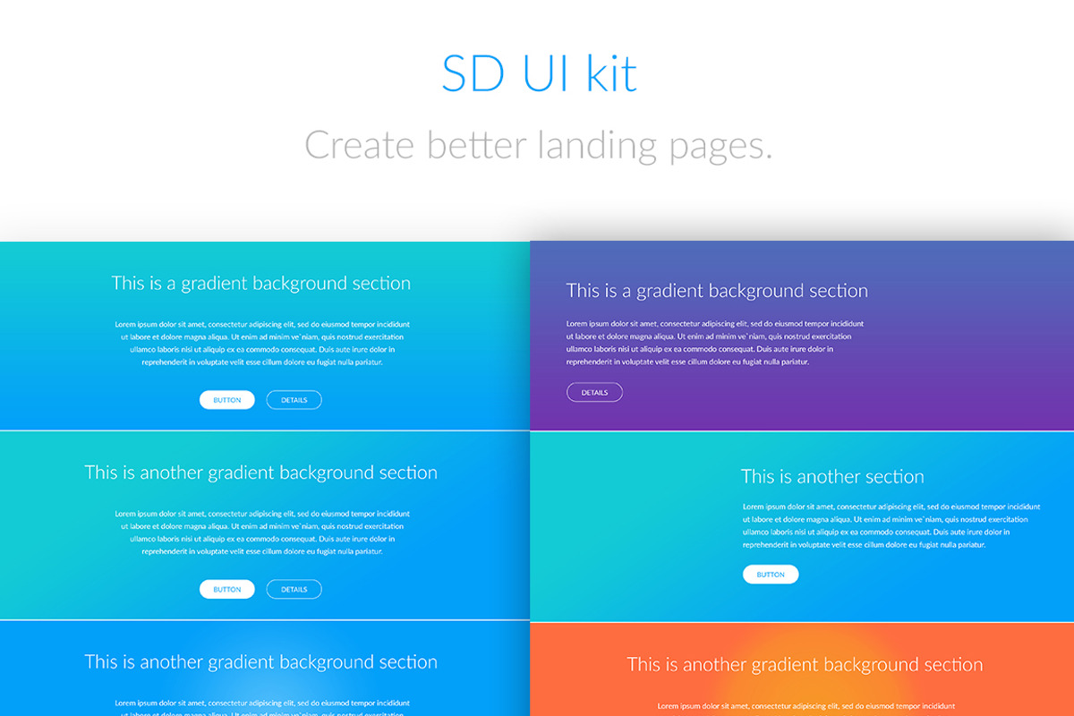SD UI landing pages, a HTML Template by SD Themes (Photo 3 of 5)