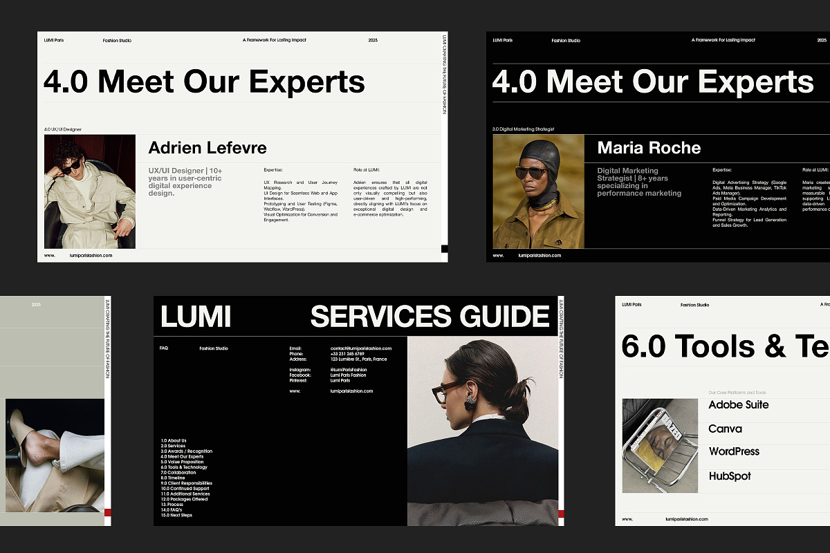 LUMI | Services Guide, a Presentation Template by Viva Agency (Photo 2 of 10)