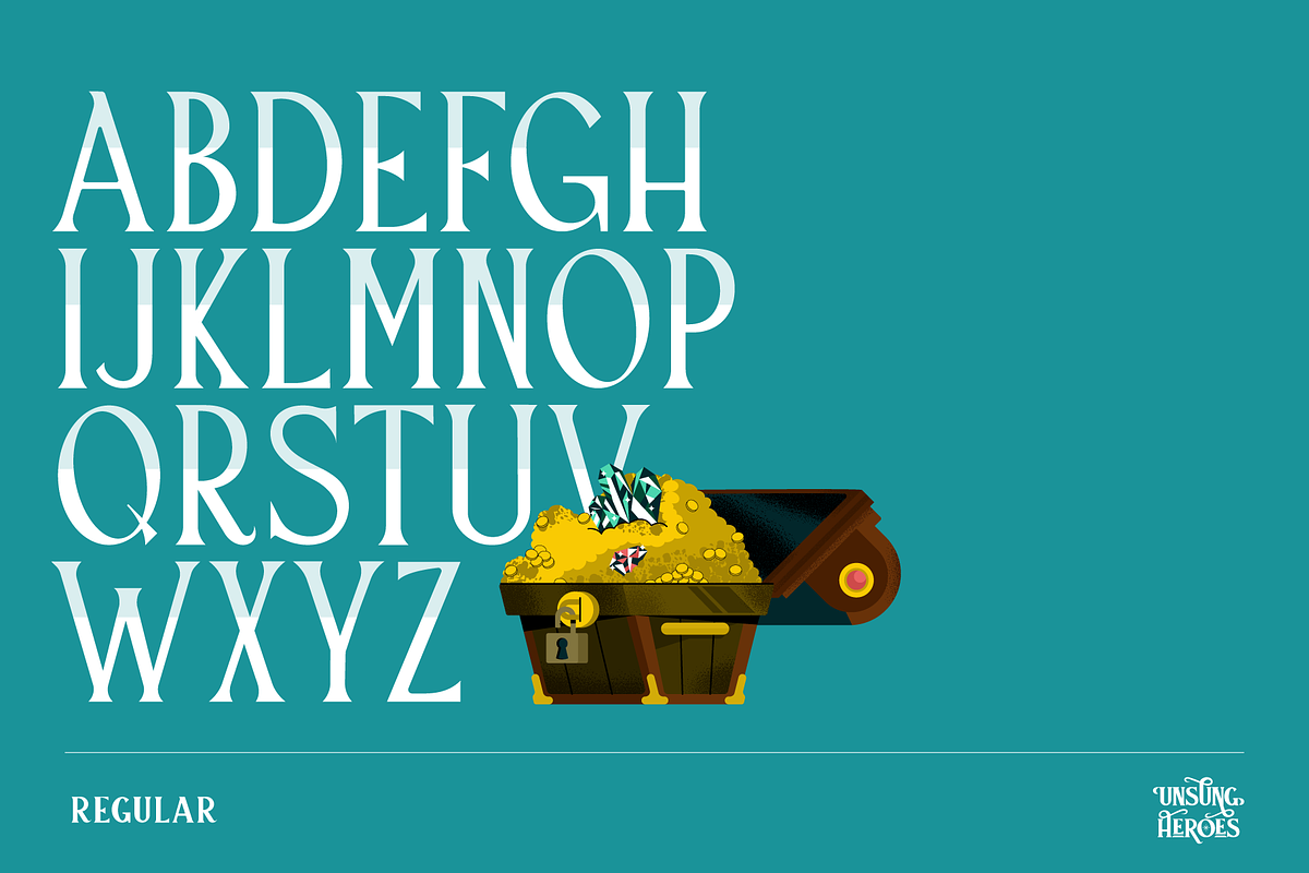 Unsung Heroes Display Font, a Font by Holt510 (Photo 8 of 12)