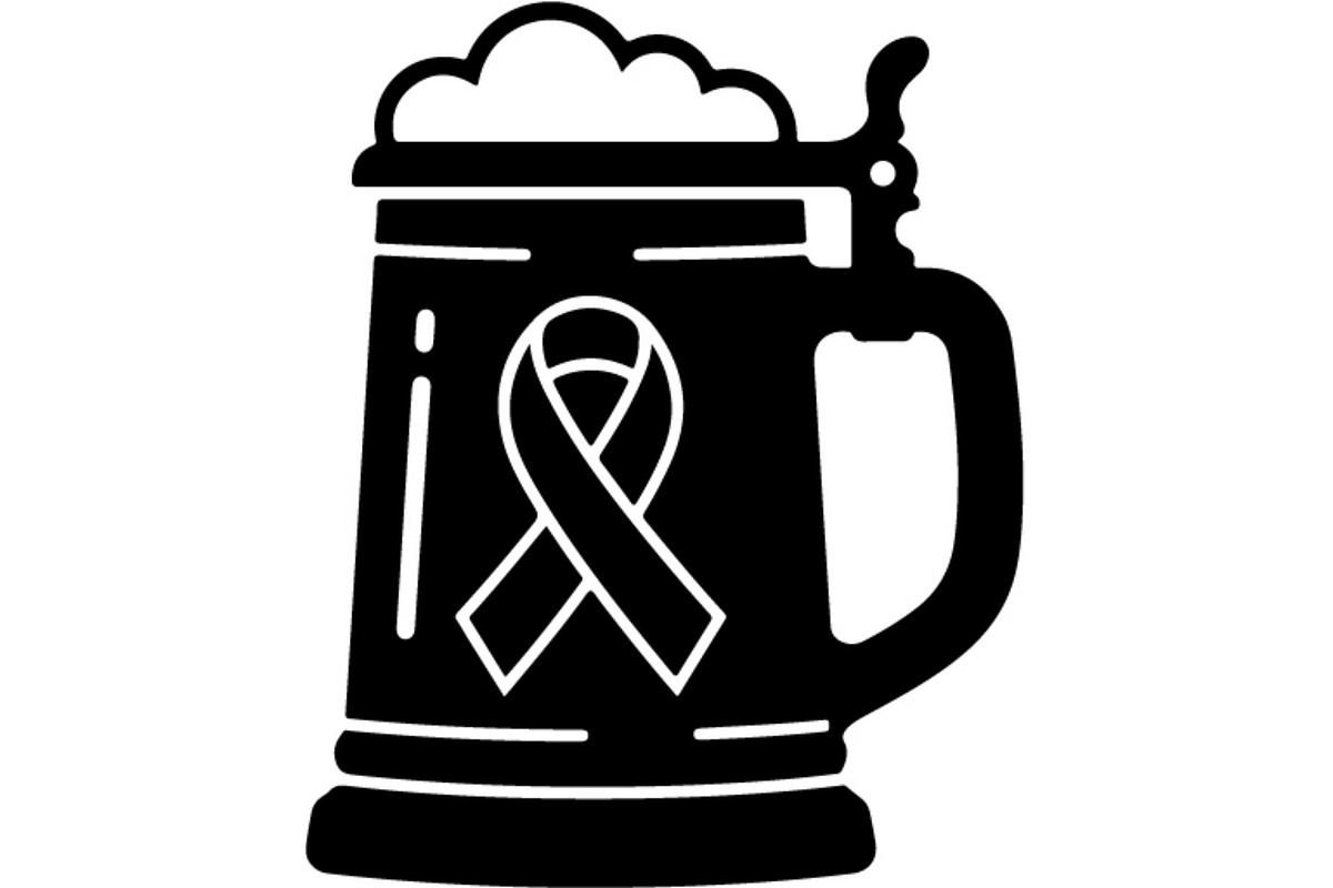 CancerRibbon Floral Beer Mug, an Object Graphic by Gfx_Store (Photo 13 of 16)