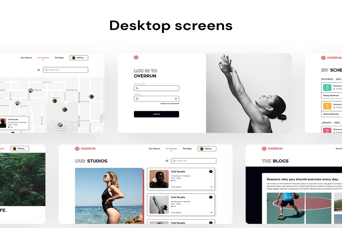 Overrun Booking trainer mobile app, an UI Kit Template by Lumina_ui_ux202 (Photo 6 of 6)