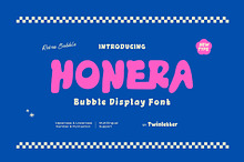 Honera - Bubble Display Font