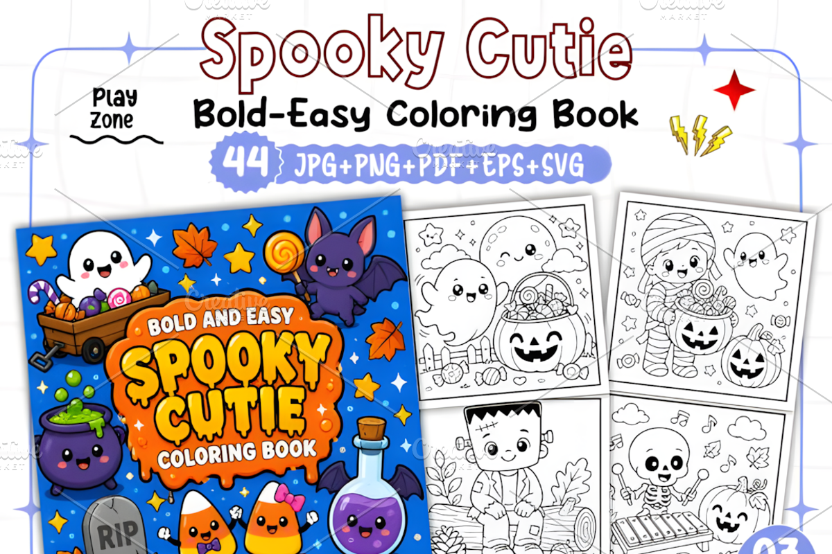 Spooky Cutie Bold and Easy, a Seasonal Illustration by Design Station (Photo 1 of 3)