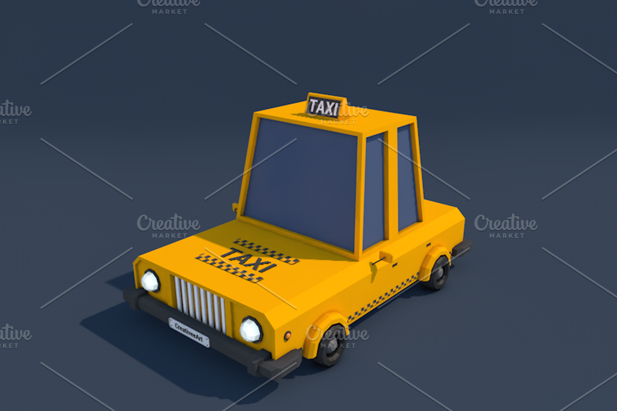 Ultimate Low Poly City Cars Pack, a Cars & Vehicle 3D Model by CreativeeArt (Photo 40 of 54)
