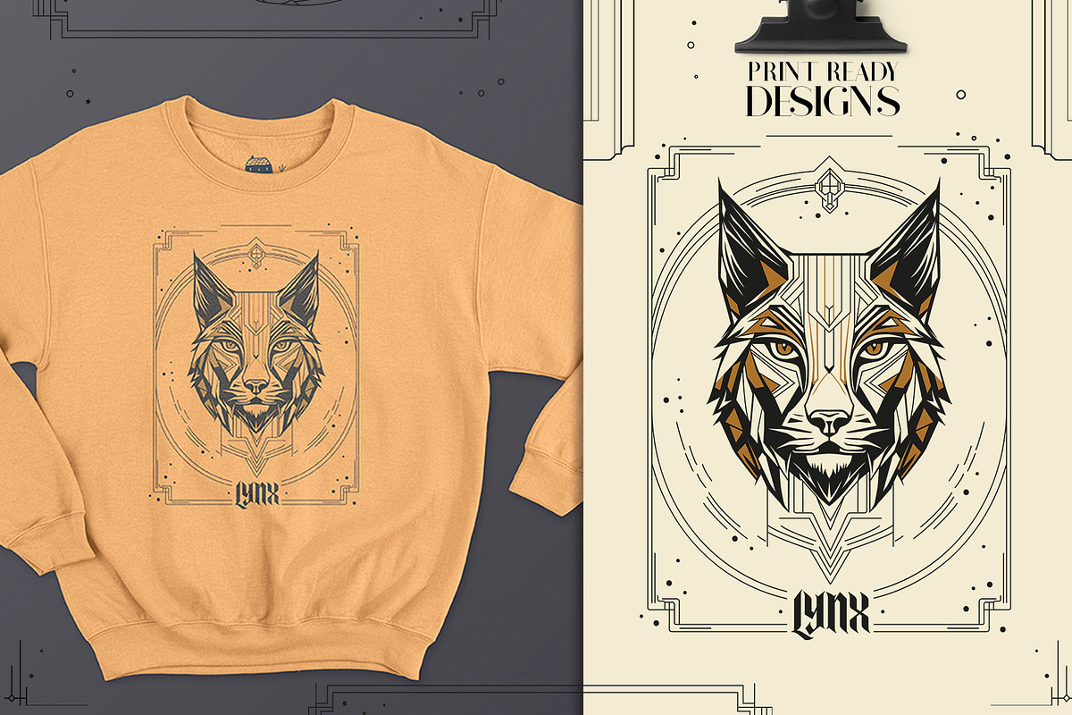 ART DECO ANIMAL ILLUSTRATIONS, an Animal Illustration by Luna Dreams (Photo 4 of 6)