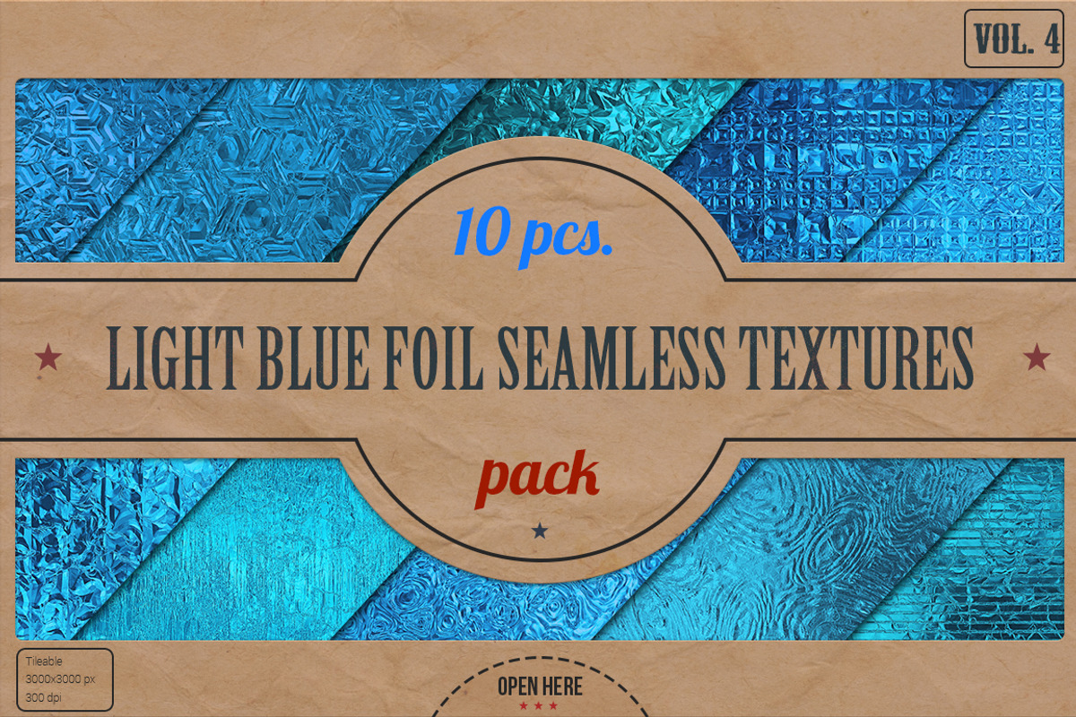 Light Blue Foil HD Textures Pack v.4, a Texture Graphic by Marabu ...