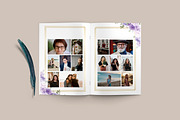 8 Page Purple Rose Funeral Program, a Brochure Template by SmmrDesign (Thumbnail 4 of 6)