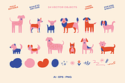Modern Dog Illustration Set, an Animal Illustration by Sarah Baker (Thumbnail 2 of 7)