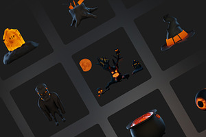 HallowsEvePremium Halloween 3D Icon