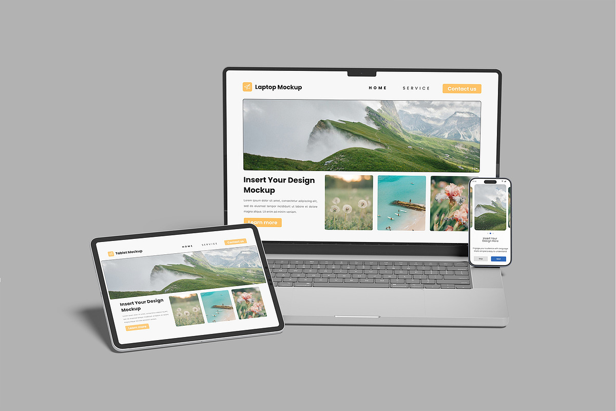 Realistic Multi Device Mockup, a Device Mockup by rizalamora (Photo 10 of 11)