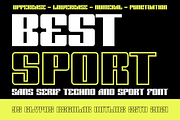 Best Sport Font, a Sans Serif Font by brahamb_design (Thumbnail 3 of 7)