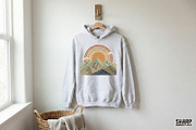Mountain Sunset PNG, Retro, an Illustration by SharpMarketplace (Thumbnail 3 of 4)