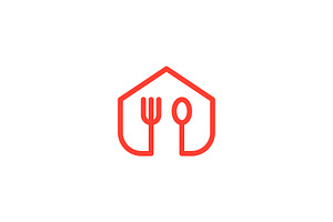 Food House Homemade Line Logo, a Branding & Logo Template by kurostd