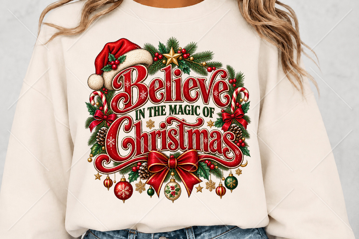 Believe in the Magic of Christmas, a Seasonal Illustration by Canvas Craft (Photo 5 of 6)