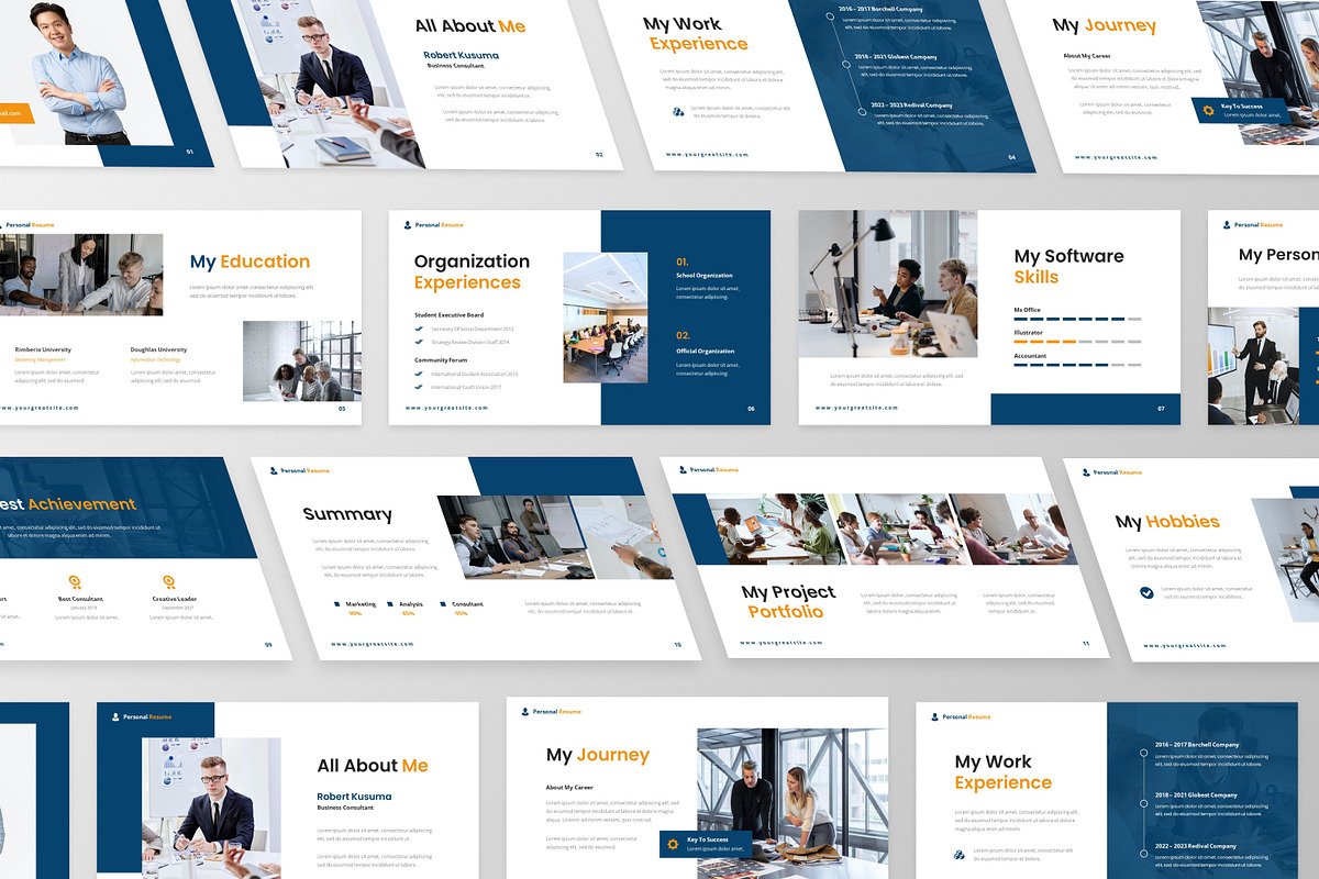 Personal Resume Keynote Template, a Presentation Template by MtvtdArt (Photo 6 of 6)